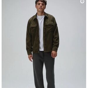 RSQ Olive Green Corduroy Shirt Men’s Size Medium NWOT